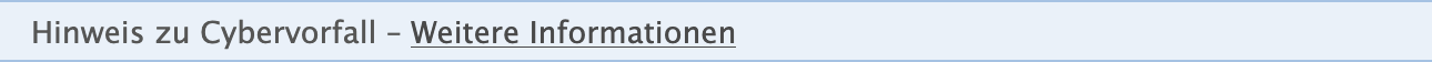 Wichtiger Hinweis – Weitere Informationen